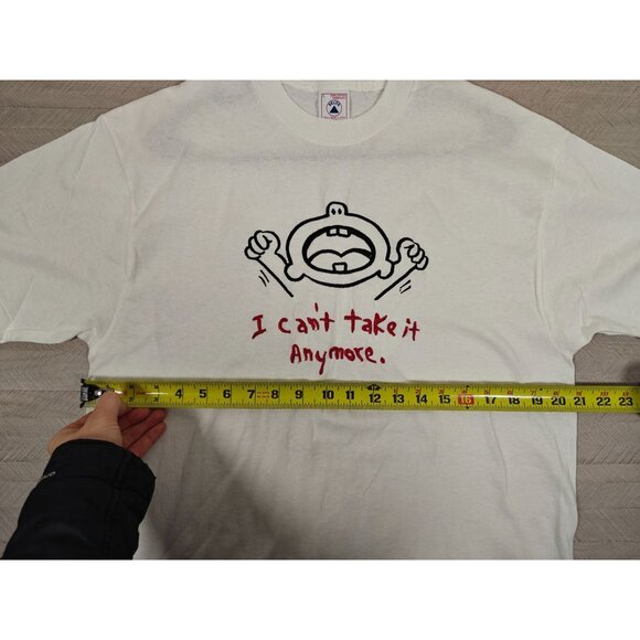 Vintage Graphic T-Shirt Funny I Cant Take It Anymore Delta 100% Cotton Large - Picture 6 of 8